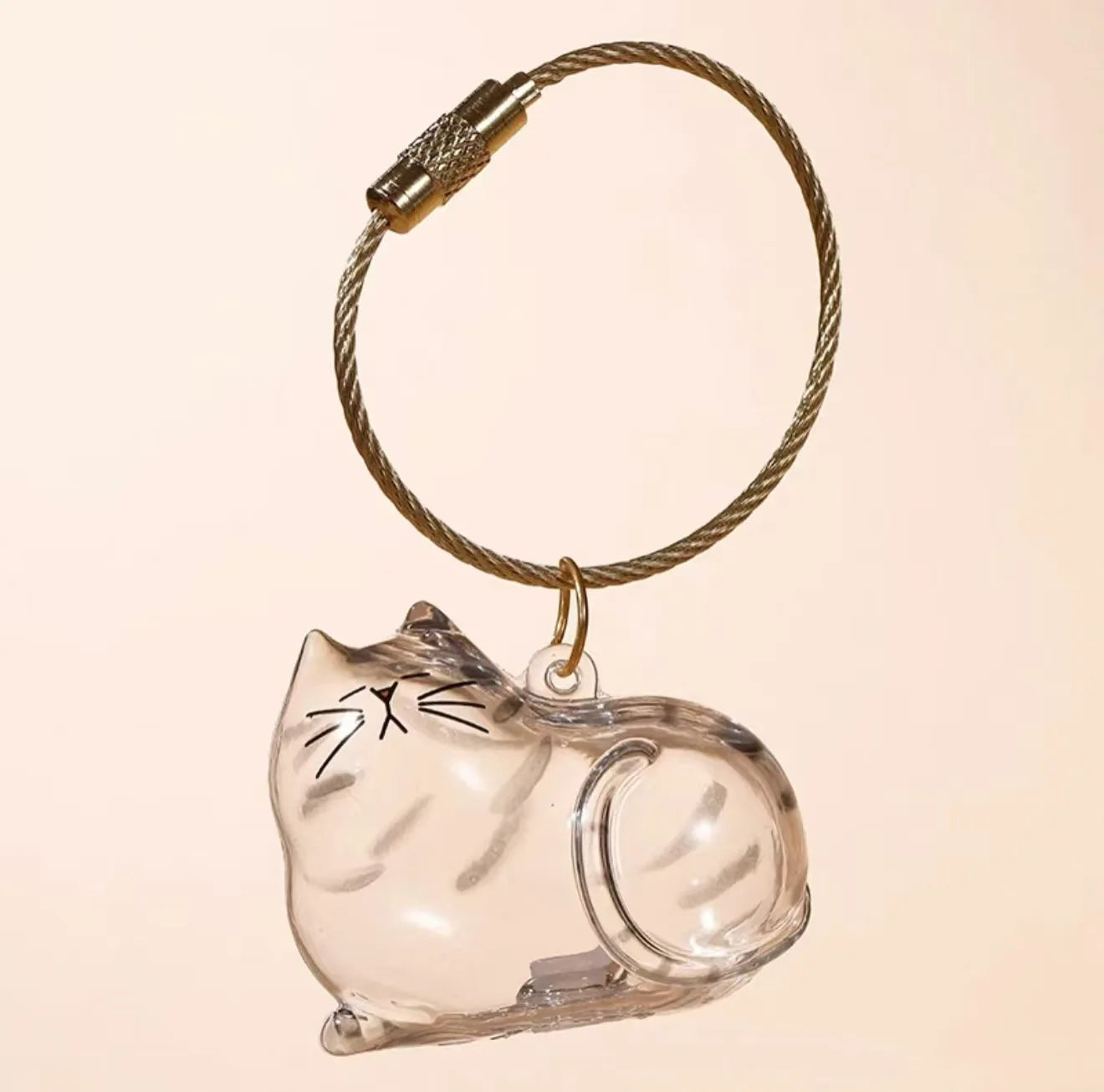 Dog Hair Storage Cute Pendant Keychain Bag Pendant Couple Car Key Chains Jewelry Souvenir Collection Gift Decoration Accessories