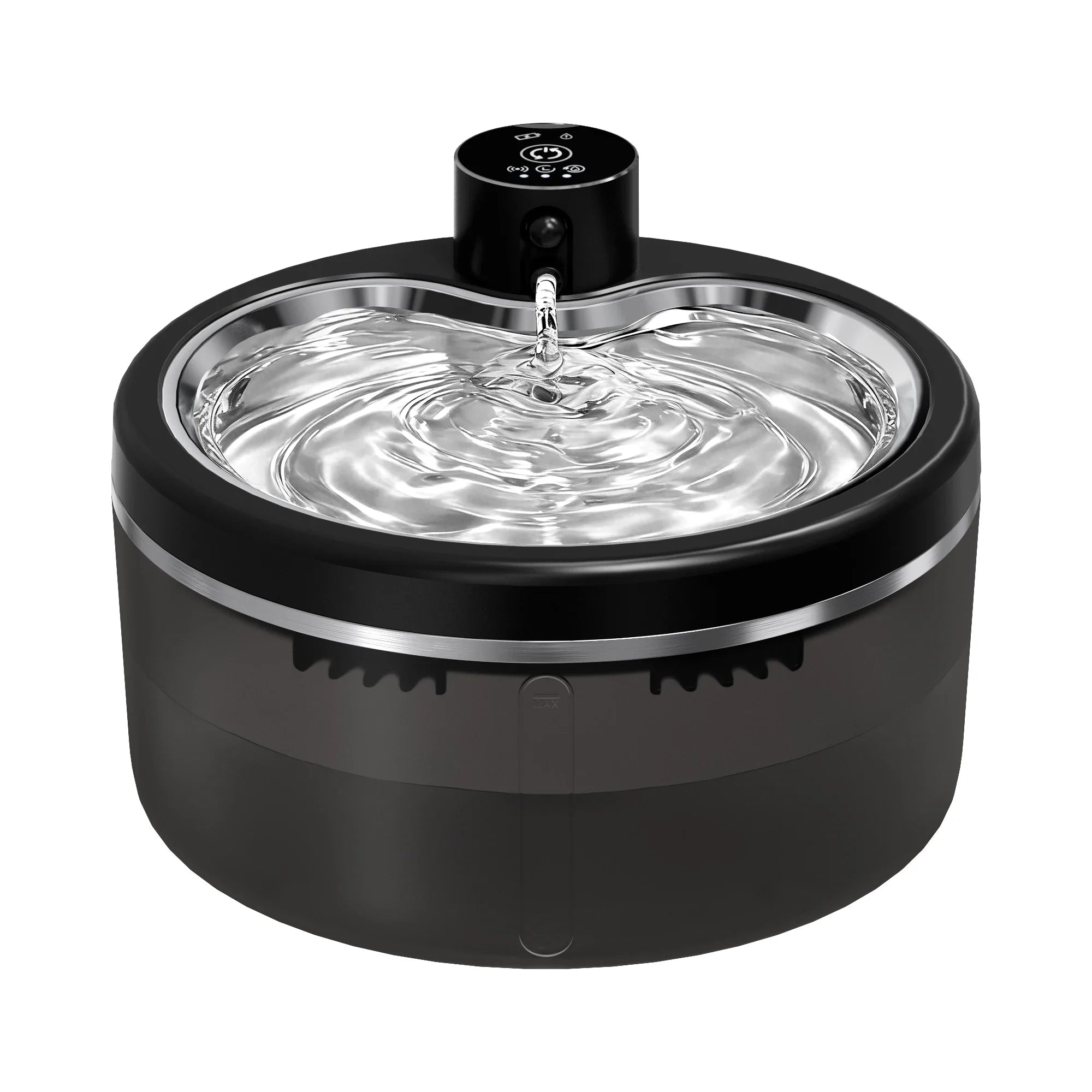 3L Wireless Cat Water Fountain Mute Pet Water Dispenser With Stainless Steel Tray and Intelligent Sensing, 4000mAh Large Battery - Majestic Pet Kingdom