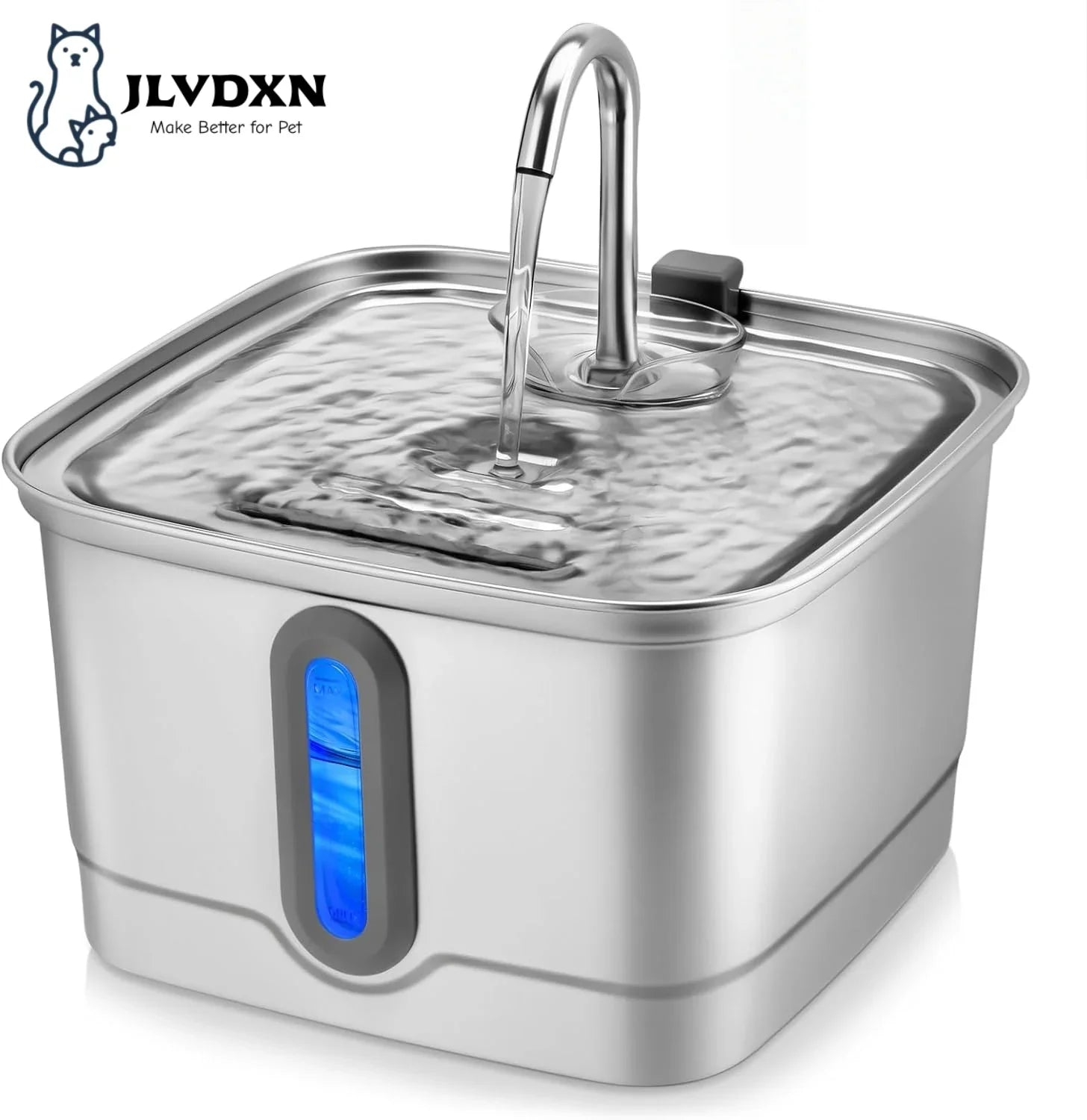 101oz/3L Stainless Steel Cat Water Fountain Automatic Pet Water | Majestic Pet Kingdom™