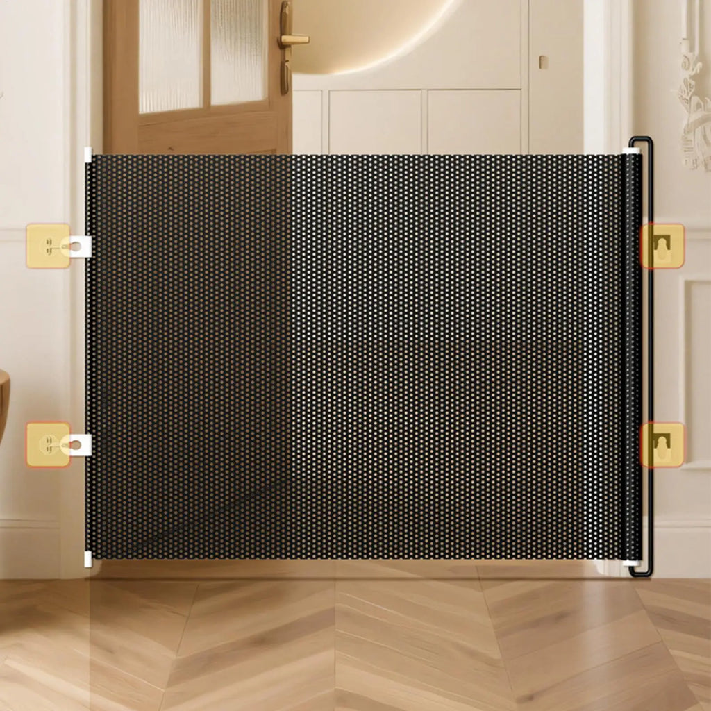 Retractable Barrier Fences Mesh Design Higher Design Mesh Stairs Gate | Majestic Pet Kingdom™