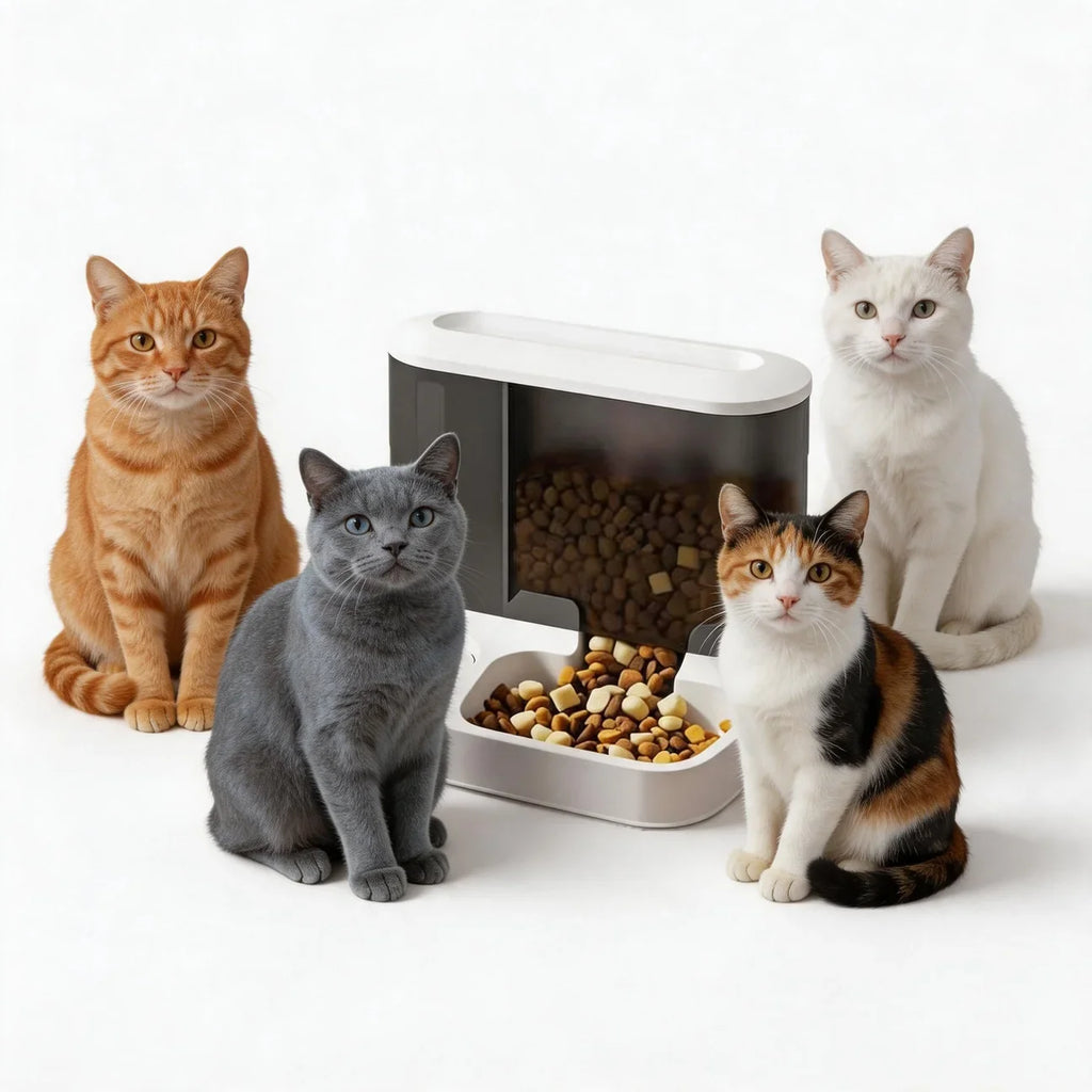 Automatic Pet Feeder Water Bowls Food Intelligent Electric Pet Food Dish Smart Timer Dog Bowl All-in-One Feeding Station - Majestic Pet Kingdom