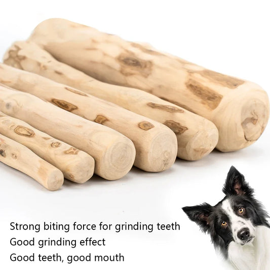Dog Chew Toy Natural Coffee Wood Stick Long Lasting Teething