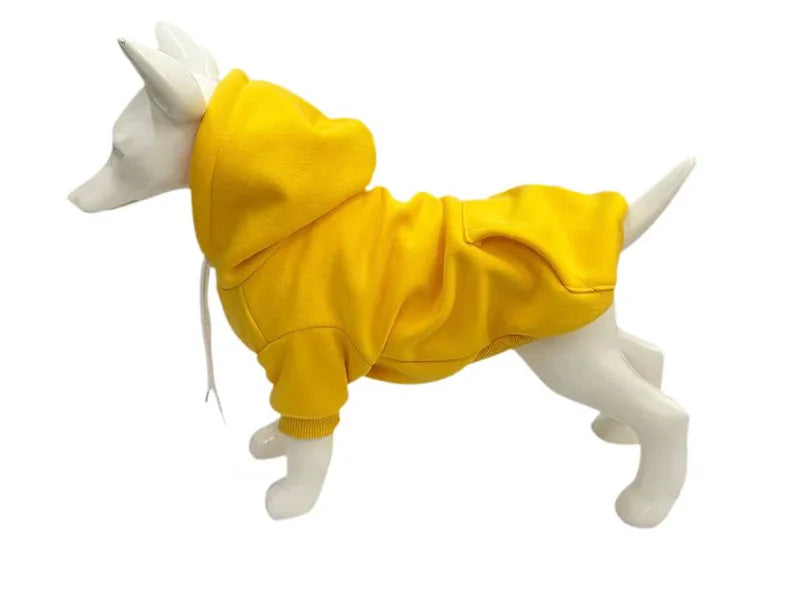 Winter Dog Clothes for Small Dogs Warm Fleece-Lined Hoodie Cozy Cotton Pullover Sweater Puppy Cute Pet Outfits for Cold Weather - Majestic Pet Kingdom