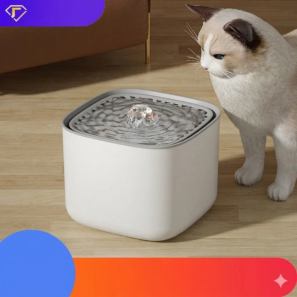 3L Cat Water Fountain Auto Recirculate PP Material Large Capacity USB Electric Mute Cats Water Dispenser for Cat to Drink Water - Majestic Pet Kingdom