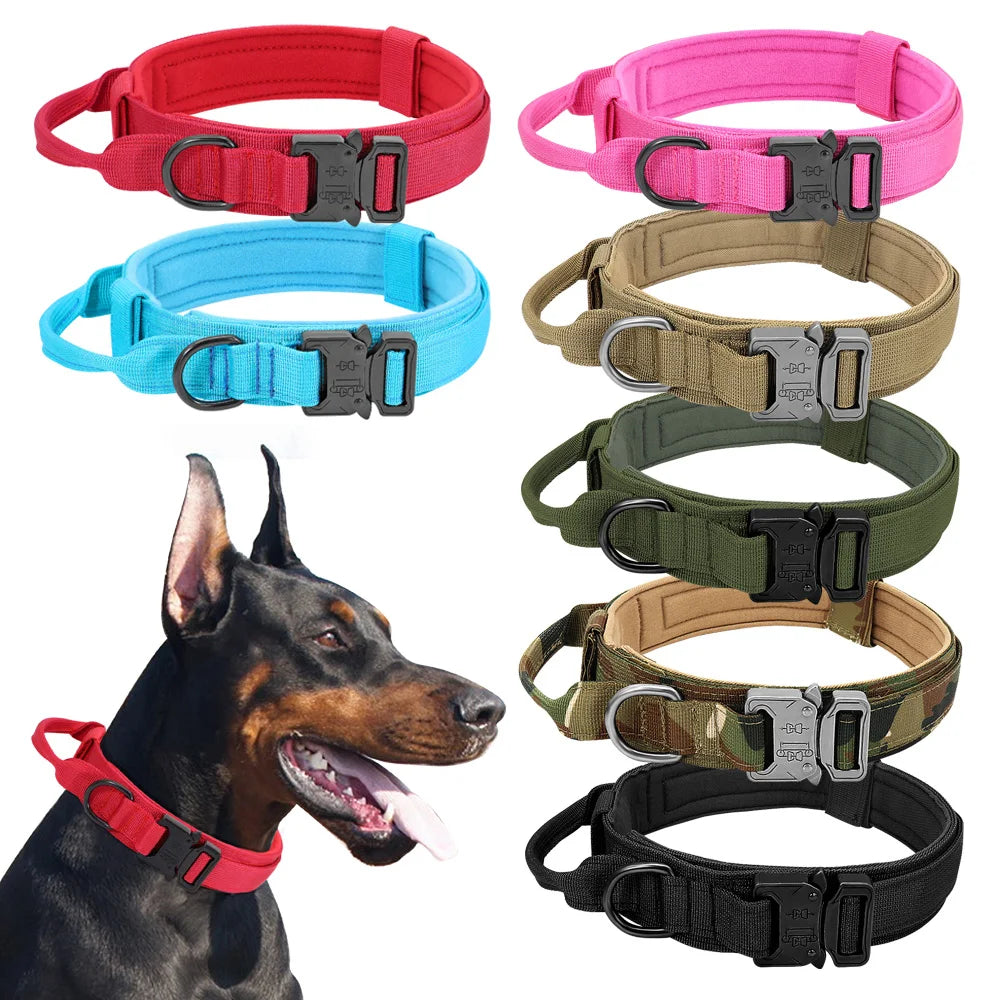 Military Tactical Dog Collar Nylon Dogs Collars Durable Pet Training | Majestic Pet Kingdom™