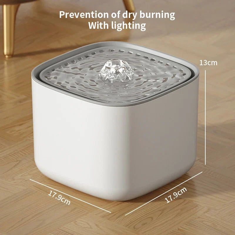 3L Cat Water Fountain Auto Recirculate Filter Large Capacity Filtring Cat Water Drinker USB Electric Mute Cats Water Dispenser - Majestic Pet Kingdom