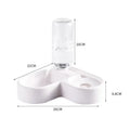 Automatic Water Dispenser For Cats Dogs Pets Feeding Bowl Heart-shaped Automatic Drinking Self Refilling Saving Space Dual-use