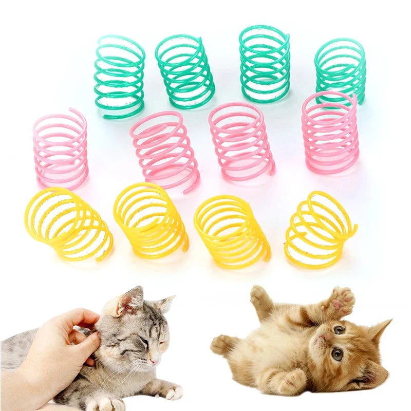Kitten Coil Spiral Springs Cat Toys Interactive Gauge Cat Spring Toy Colorful Springs Cat Pet Toy Pet Products - Majestic Pet Kingdom