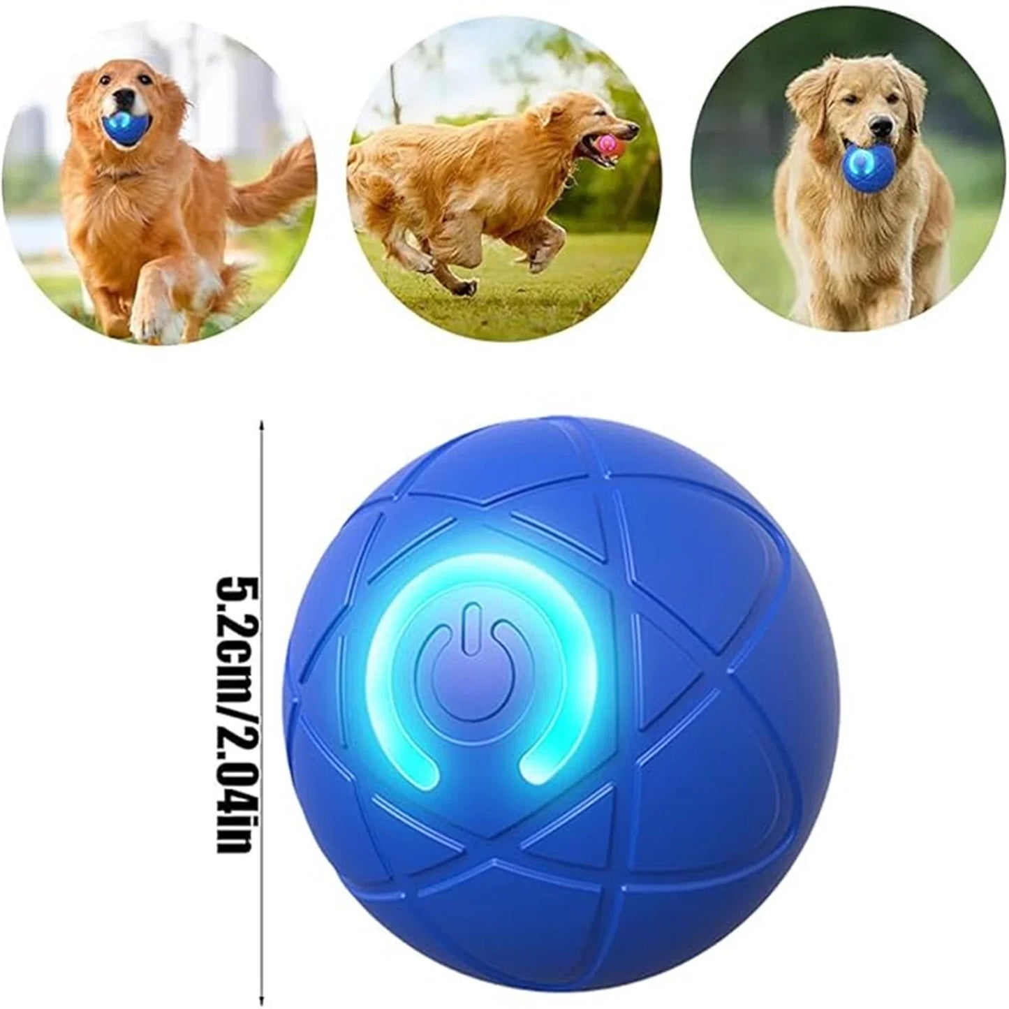 Pet Automatic Rolling Ball Toy Shaky Ball Toy for Dogs Auto Rolling Ball Toys for Puppy USB Rechargeable Interactive Dog Toys