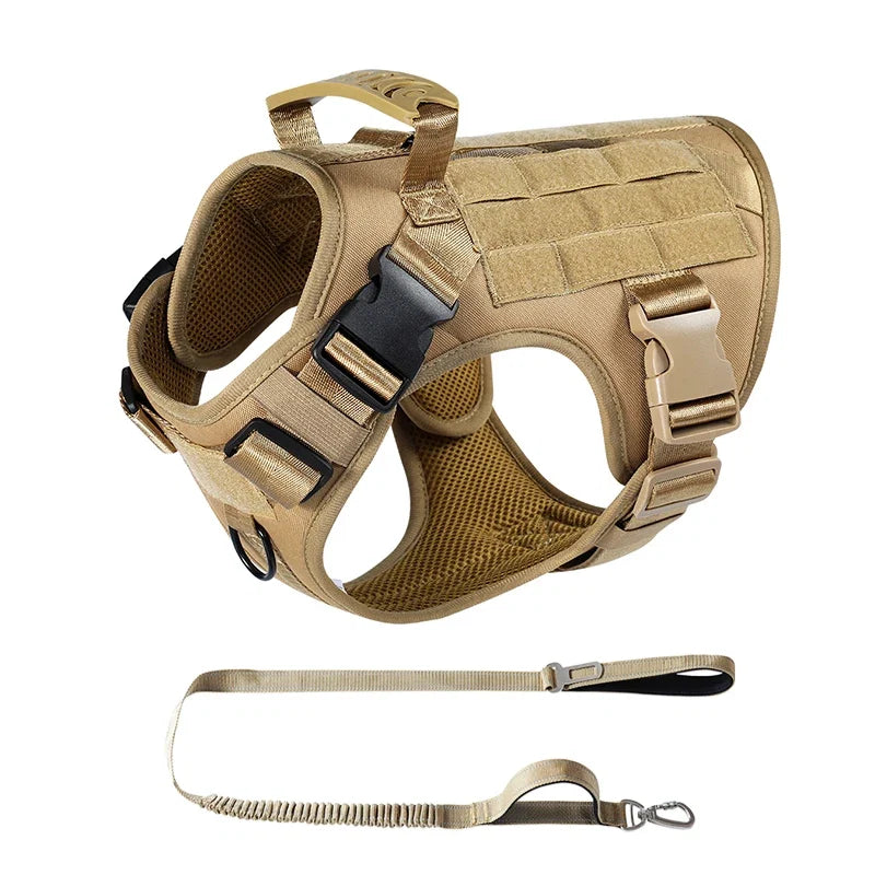 Dog Tactical Harness Vest Pet Dog Harness for Medium Large Dogs  Reflective Dog Harness No Pull with Durable Soft Handle | Purrfect Pet Kingdom