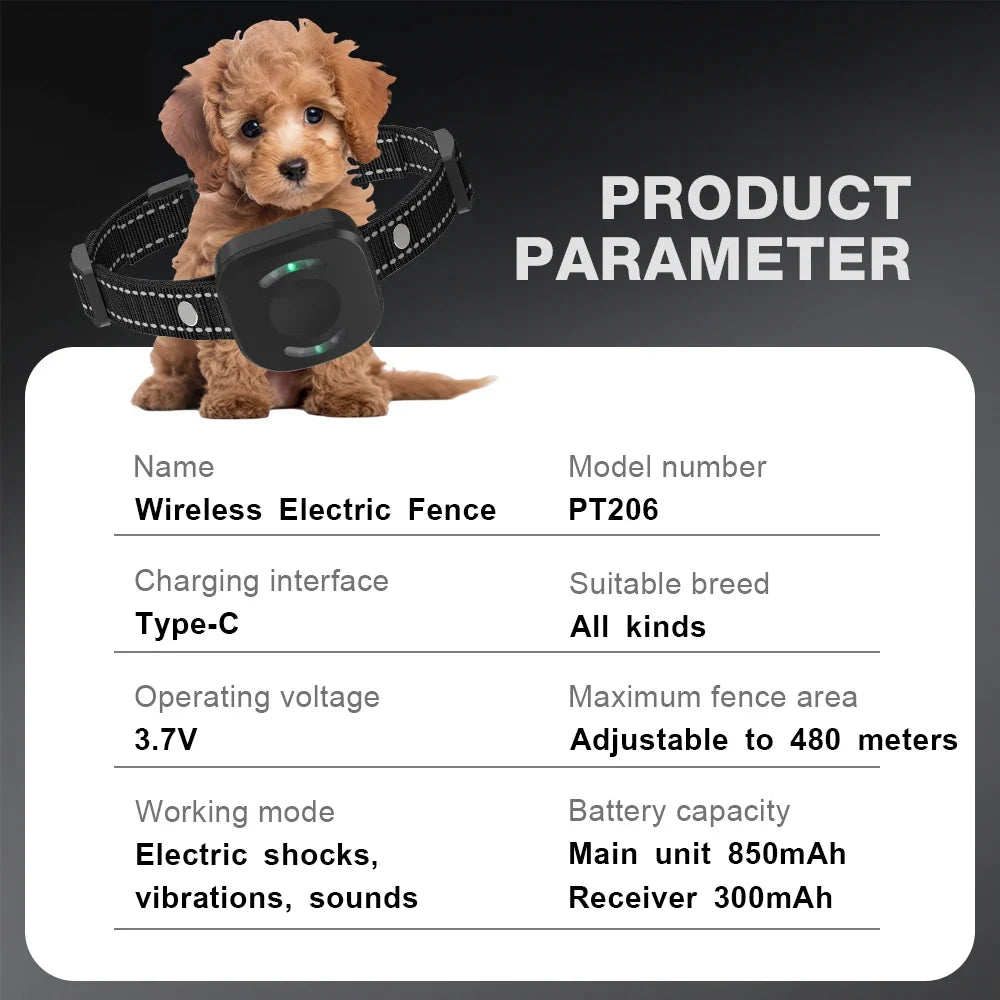 Wireless Dog Fence 480m Waterproof Electric Training Collar | Purrfect Pet Kingdom