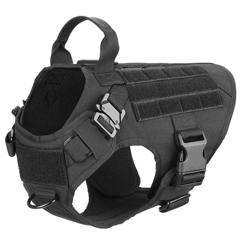 Tactical Vest Pet German Shepherd Golden Retriever Tactical Training Dog Harness and Leash Set For All Breeds Dogs - Green Set | Purrfect Pet Kingdom