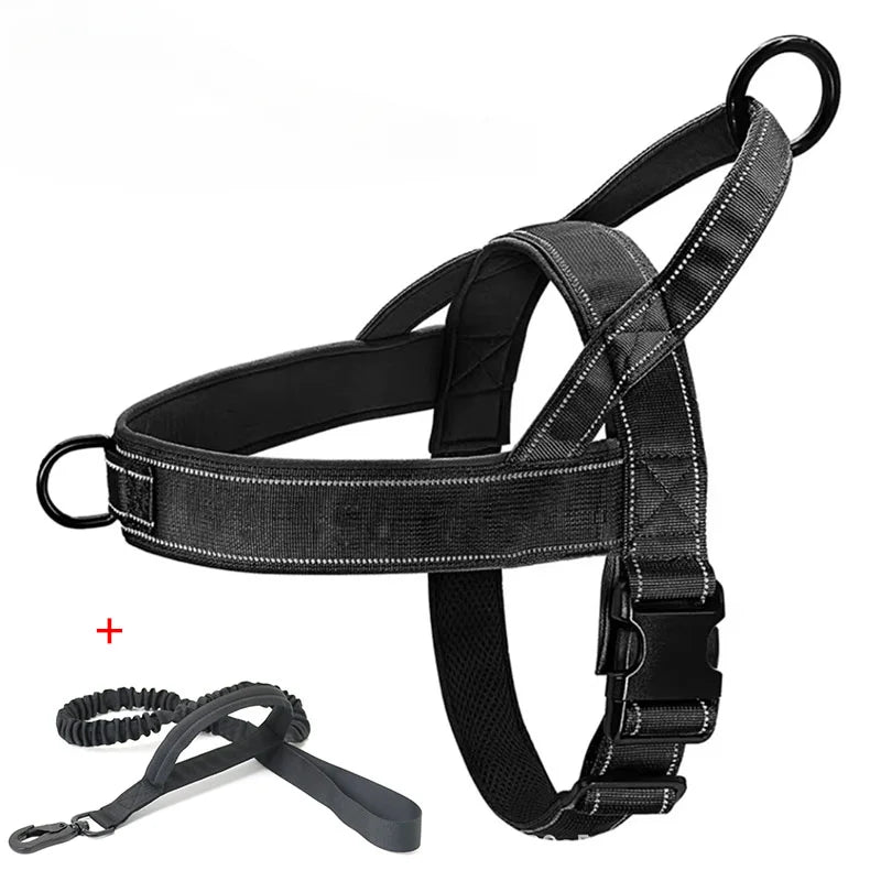 Dog Tactical Vest Nylon Outdoor Water-Repellent Dog Clothing Large and Medium-sized Dog Training Vest Harness Traction - Majestic Pet Kingdom