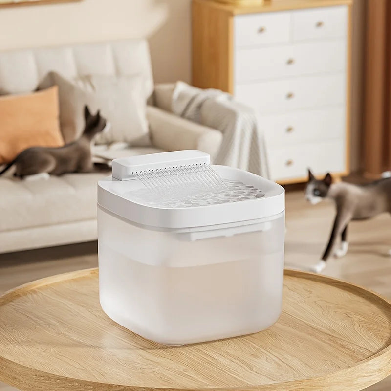 3L Automatic Pet Water Fountain With 2 Filter Cartridges, Large Capacity Quiet Design Suitable For Cats And Small/Medium Dogs - Majestic Pet Kingdom