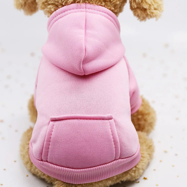 Pet Dog Clothes For Small Dogs Clothing Warm Clothing for Chihuahua Coat Puppy Outfit Pet Clothes for French Bulldog Hoodies - Wine red | Purrfect Pet Kingdom