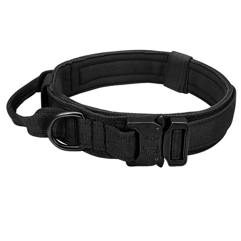 Military Tactical Dog Collar Nylon Dogs Collars Durable Pet Training Necklace Adjustable For Medium Large Dogs French Bulldog - Camouflage | Purrfect Pet Kingdom