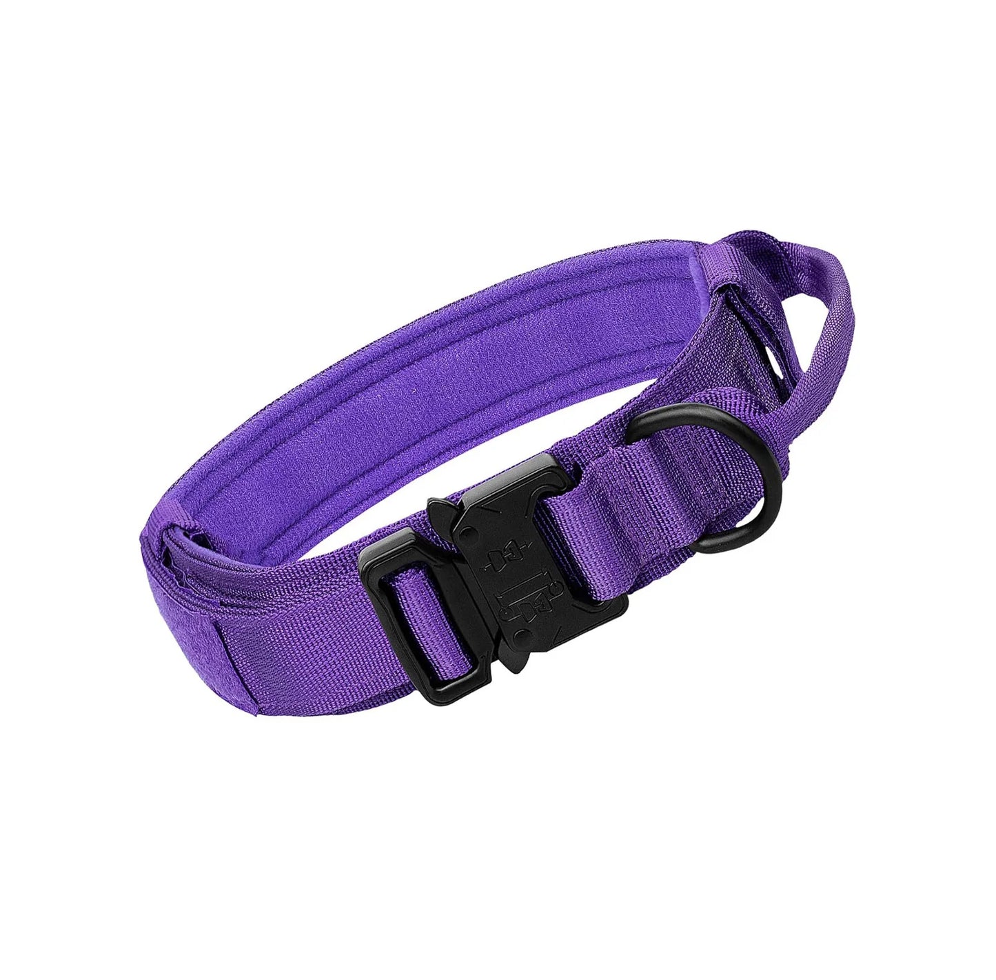 Pet Products Outdoor Tactical Dog Collar Metal Buckle Breathability Nylon Collar Medium and Large Dog Training Neck Collar Dog - yellow | Purrfect Pet Kingdom