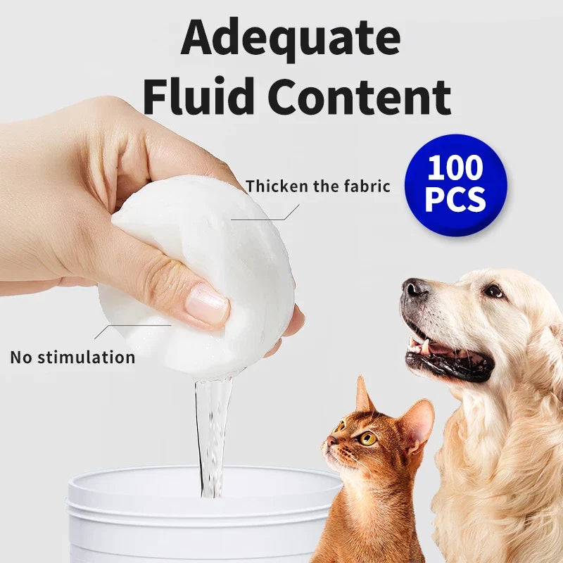 Pet Cleaning Gloves | Lick-Safe Pet Wipes Gloves for Dogs and Cats