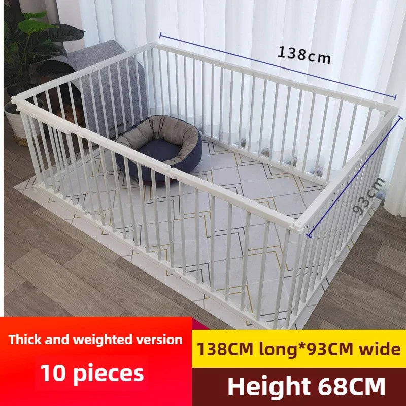 68CM in High Dog Fence Barrier Indoor DIY Poodle Teddy Fences Freely Combined Thickened Rabbit Cage Spliced Pet Guardrails - Majestic Pet Kingdom