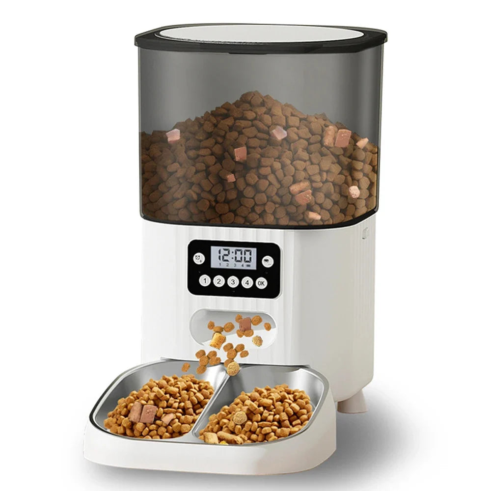 Automatic Pet Feeder 4.5L Timed Cat Dog Food Dispenser Bowl - Majestic Pet Kingdom