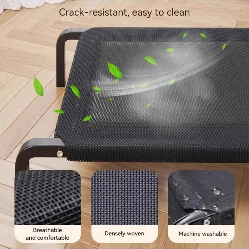 Elevated Dog Bed Portable Outdoor Summer Cooling Pet Nest | Purrfect Pet Kingdom