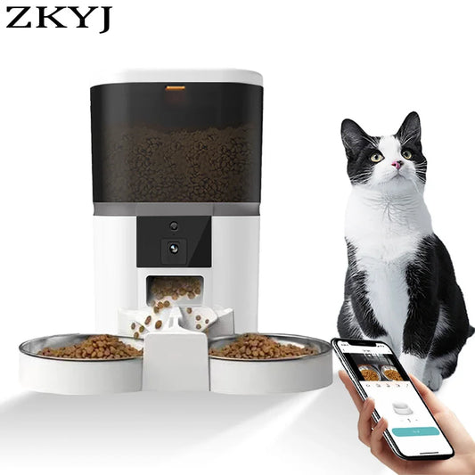 4L With HD Camera Automatic Pet Feeder Cat And Dog Food Automatic | Majestic Pet Kingdom™