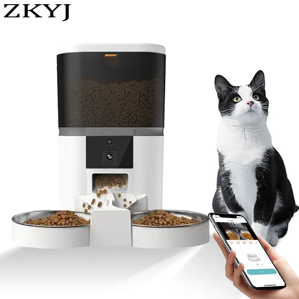 4L With HD Camera Automatic Pet Feeder Cat And Dog Food Automatic | Majestic Pet Kingdom™