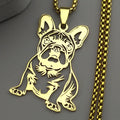 French Bulldog Pendant Necklace | Stainless Steel Dog Jewelry for Women Men