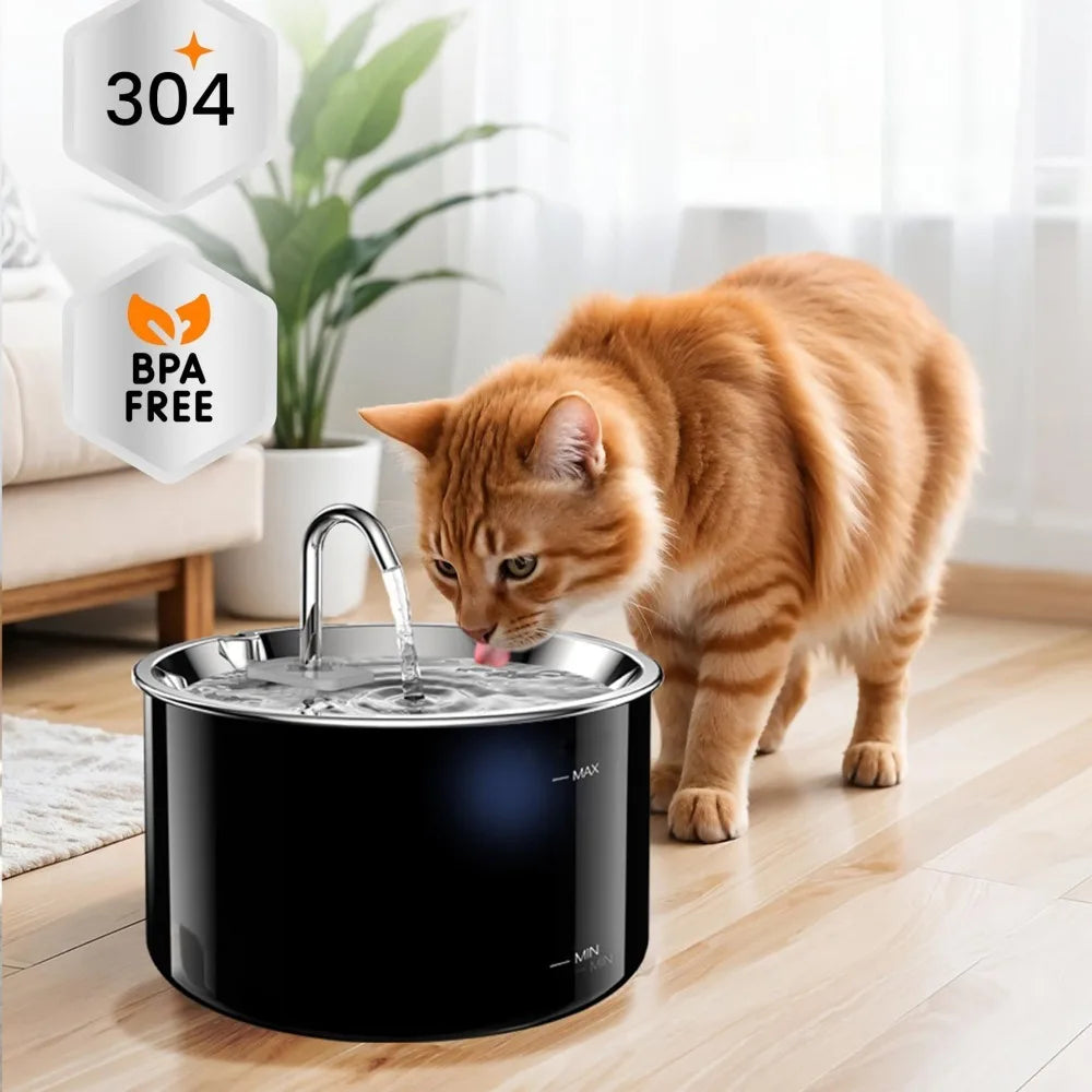 3L Wireless Cat Water Fountain Auto Sensor Drinking Fountain For Cats Dog Drinker Pet Water Dispenser Accessories - Majestic Pet Kingdom