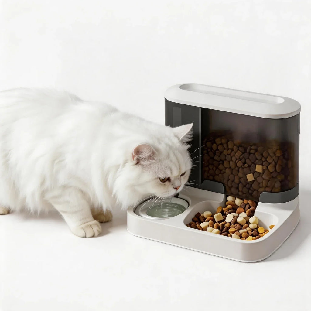 Automatic Pet Feeder Water Bowls Food Intelligent Electric Pet Food Dish Smart Timer Dog Bowl All-in-One Feeding Station - Majestic Pet Kingdom