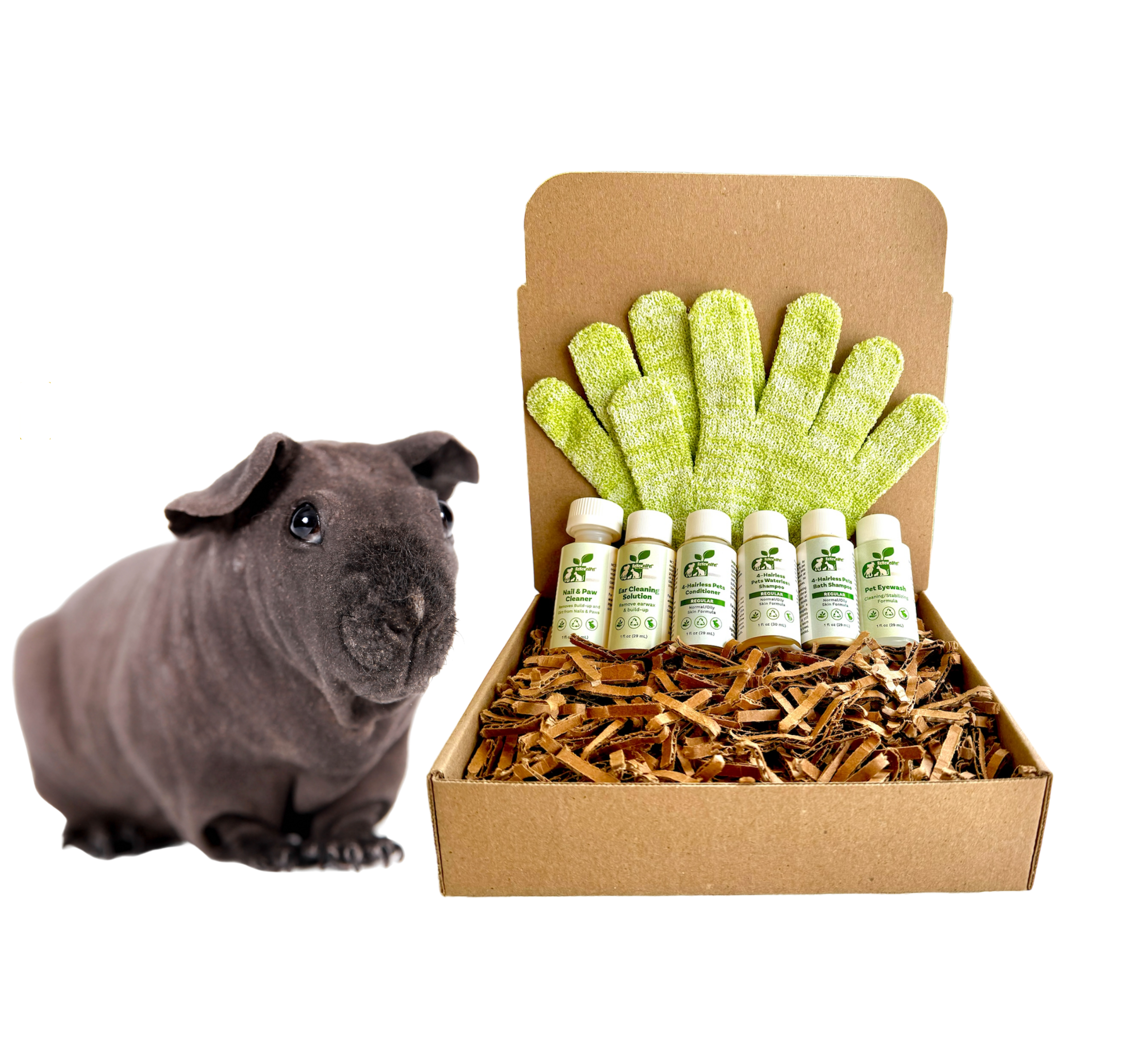 Sensitive Skin Grooming Kit for Hairless Guinea Pigs & Pets