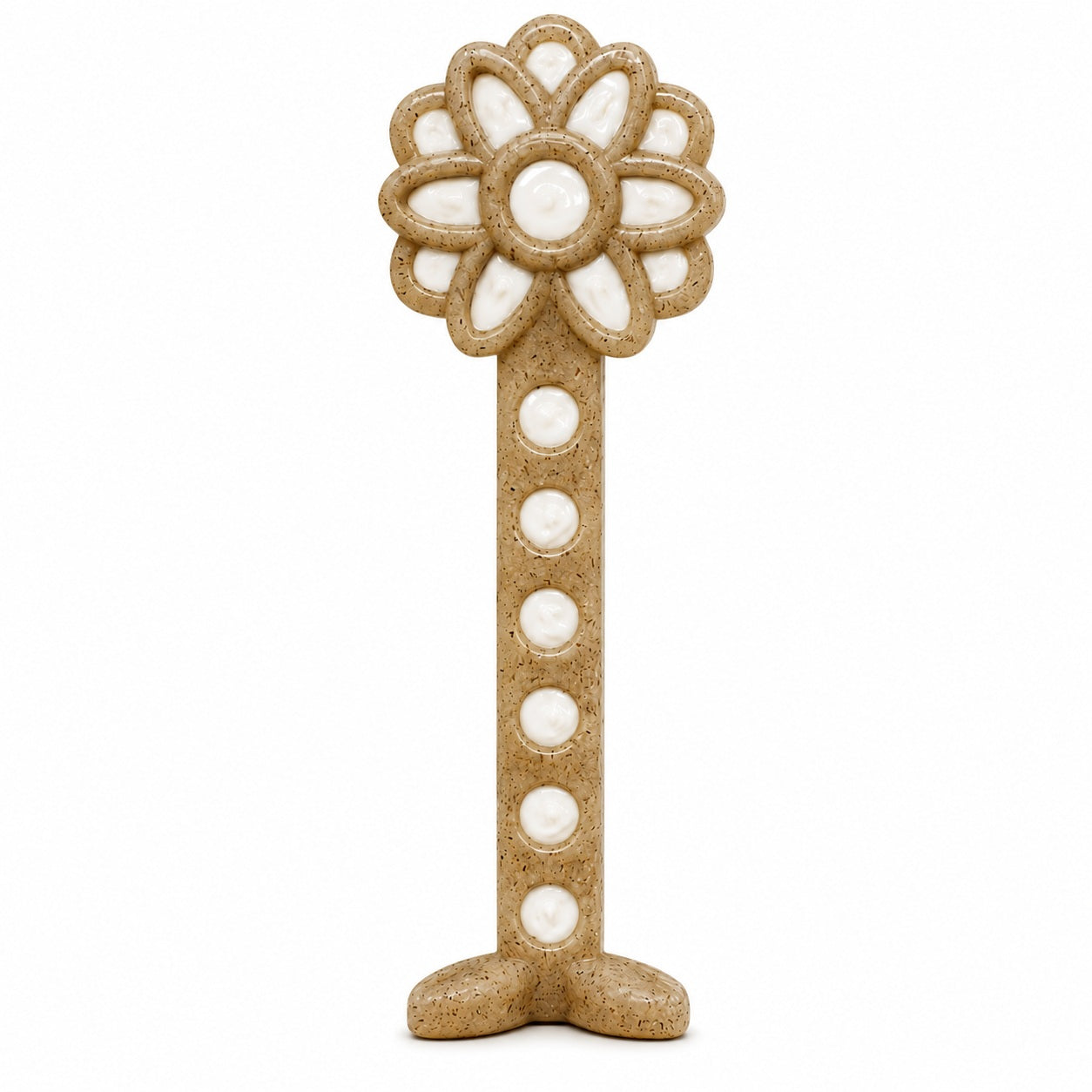 Dog Chew Toy Flower Tower Nylon Aggressive Chewers USA Made - Detail Angle 2 | Majestic Pet Kingdom