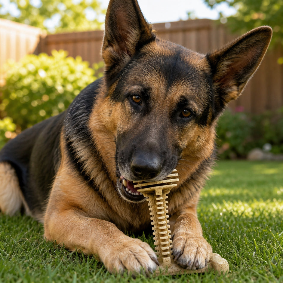 Dog Chew Toy Honey Bone Dental Tower Indestructible Nylon Toy - Detail Angle 5 | Majestic Pet Kingdom