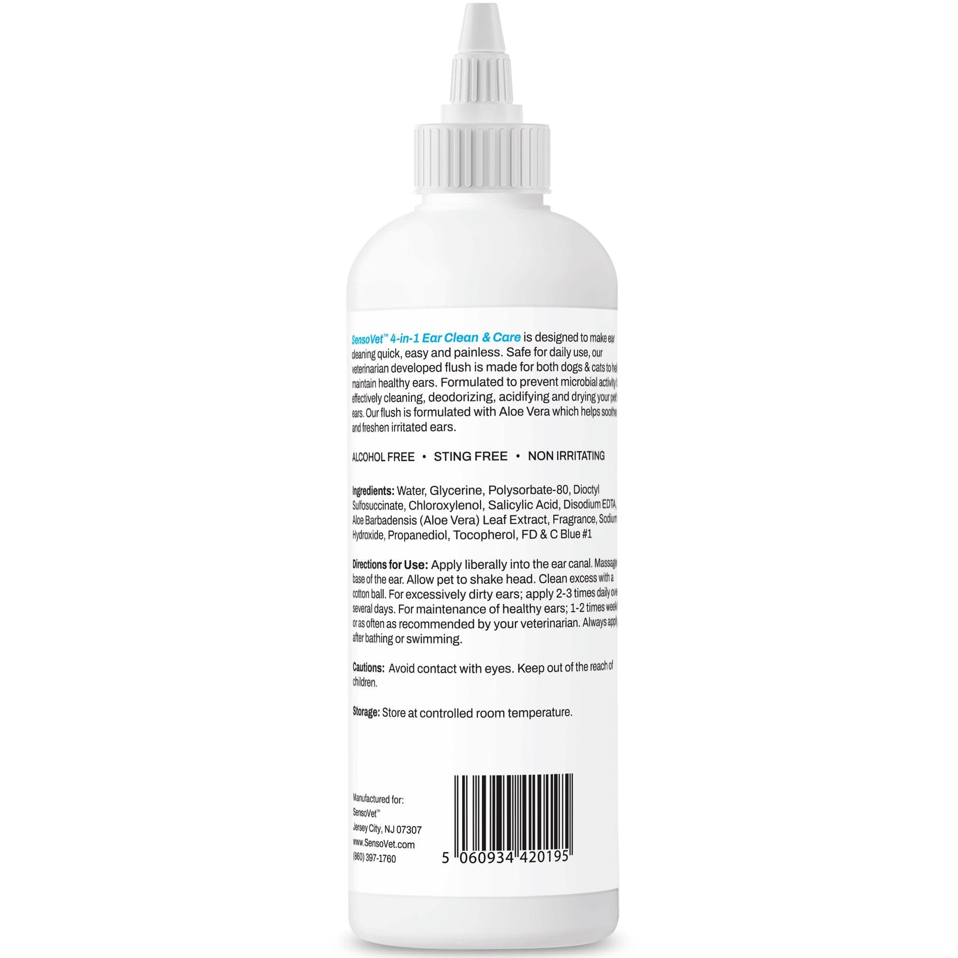 Pet Ear Cleaner Antimicrobial Cleansing Solution Wash 8 fl oz - Detail Angle 6 | Majestic Pet Kingdom
