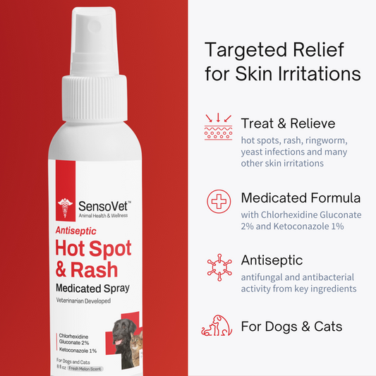 Antiseptic Hot Spot & Rash Relief Spray for Pets (8oz) - Majestic Pet Kingdom