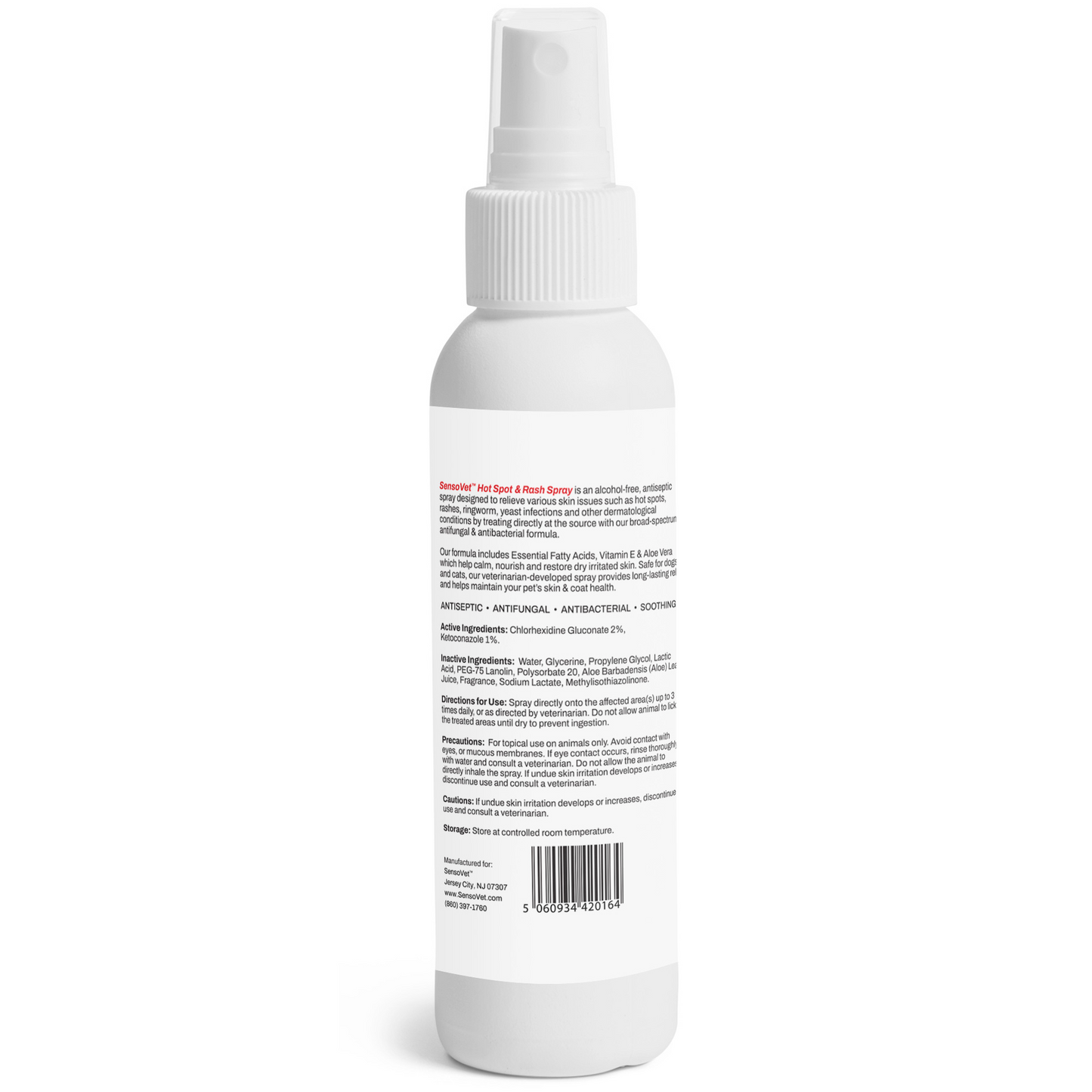 Pet Hot Spot Spray Antiseptic Rash and Itch Relief 8 fl oz
