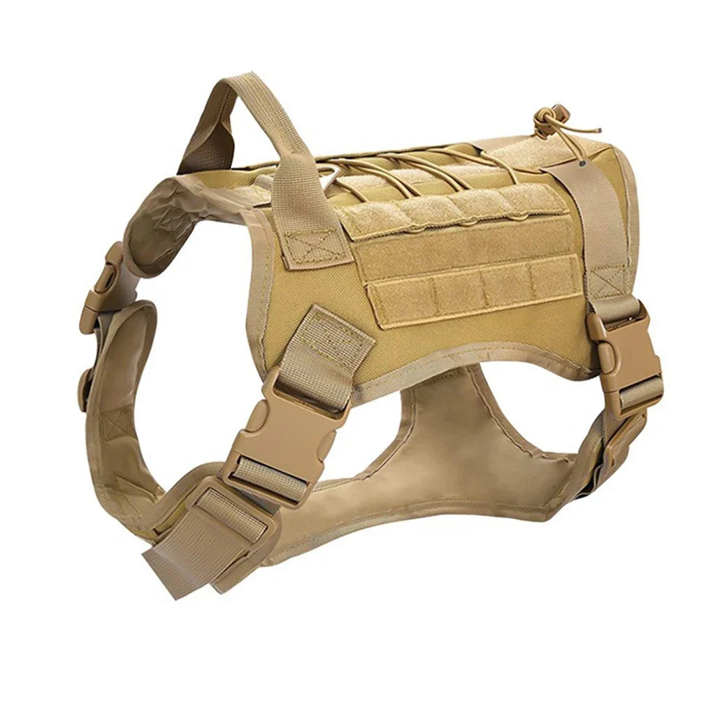 Tactical Dog Collar Adjustable Dog Harness for Medium & Large Breeds Vest Pet with Anti-Pull Design Portable Pet Harness for Dog - green | Purrfect Pet Kingdom