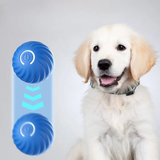 Dog Toy Automatic Moving Smart USB Rotating Jumping Bouncing Ball