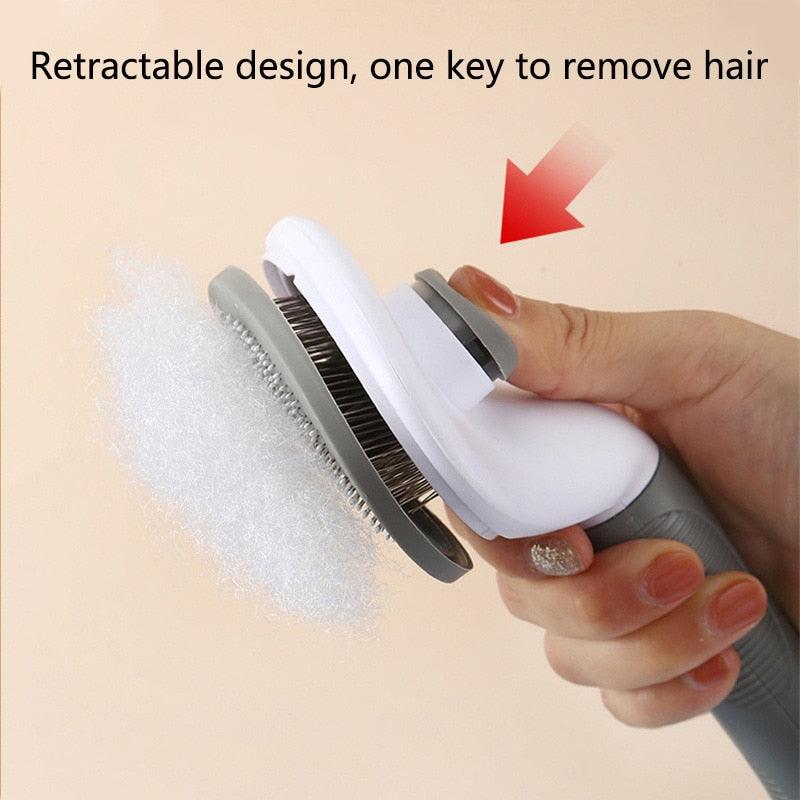 Dog Slicker Brush Self-Cleaning Hair Remover Massage Groomer