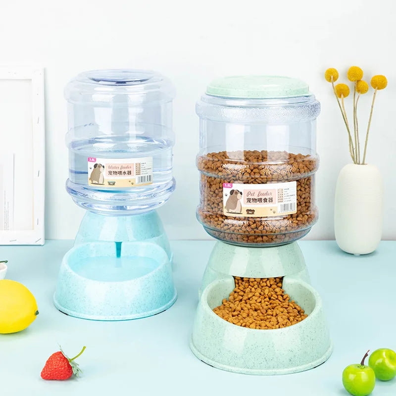 Large Capacity Pet Feeder Bowls Small Dog Food Bowl Automatic Water Dispenser Cat Bowls Pets Feeding Bowls Drink Water Bowl - Majestic Pet Kingdom