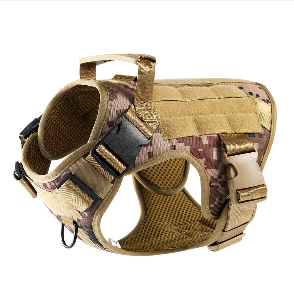 Dog Tactical Harness Vest Pet Dog Harness for Medium Large Dogs  Reflective Dog Harness No Pull with Durable Soft Handle | Purrfect Pet Kingdom