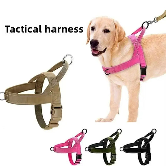Tactical Dog Harness Reflective No-Pull Nylon Training Vest | Purrfect Pet Kingdom