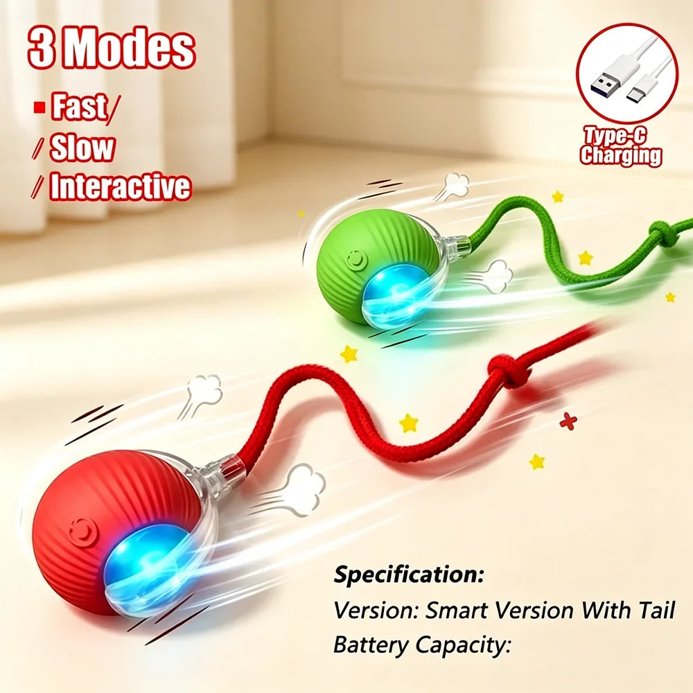 Intelligent Interactive Cat Ball Long-Lasting and Durable Easy to Clean Intelligent Obstacle Avoidance Pet Dog Toys