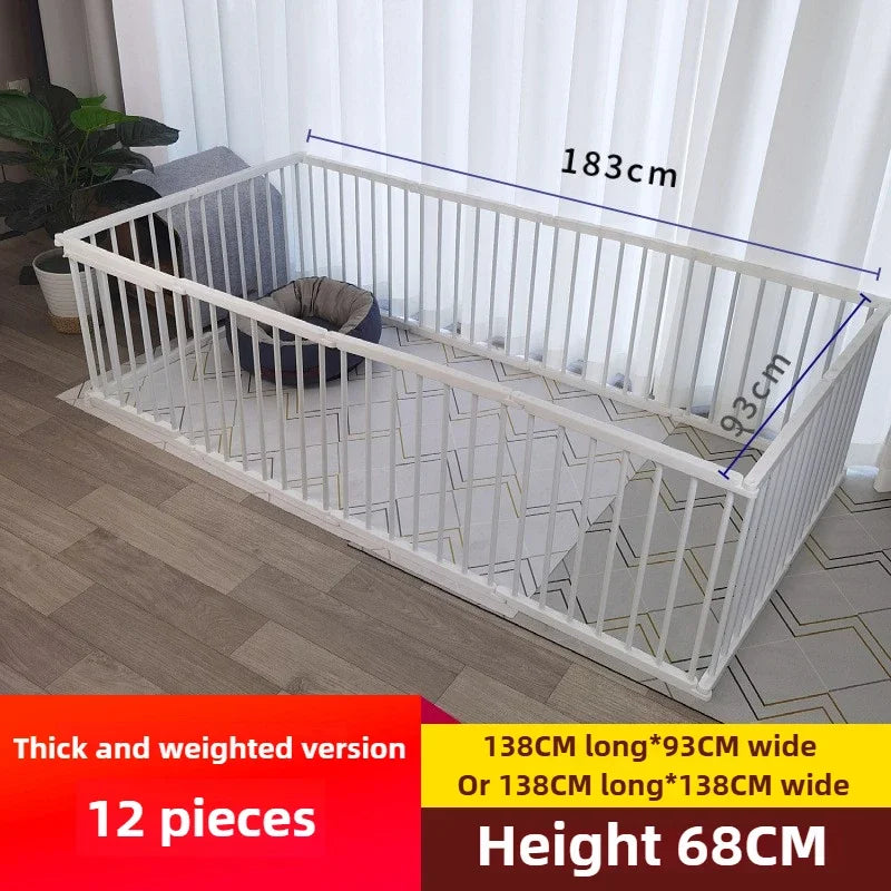 68CM in High Dog Fence Barrier Indoor DIY Poodle Teddy Fences Freely Combined Thickened Rabbit Cage Spliced Pet Guardrails - Majestic Pet Kingdom