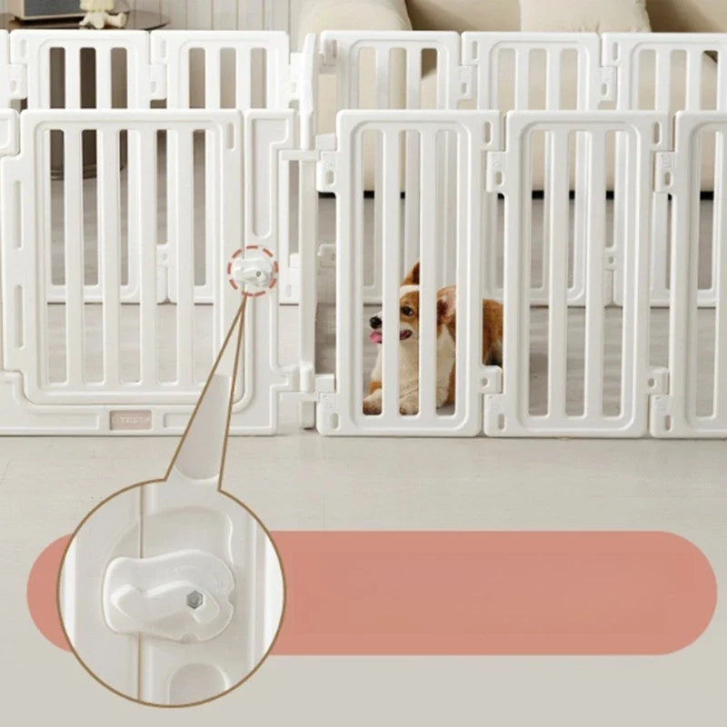 Indoor Household Pet Fence Waterproof Dog Fence Large Dog Protective Fence Free Combination Large Space Pet Isolation Fences - Majestic Pet Kingdom