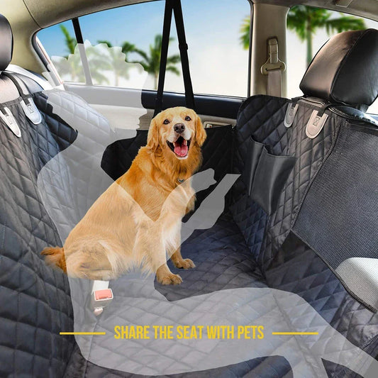 1PC Winter Dog Seat Cover for Back Seat, Waterproof with Mesh Window, Scratch Prevent Anti-slip Dog Car Hammock, Standard | Purrfect Pet Kingdom