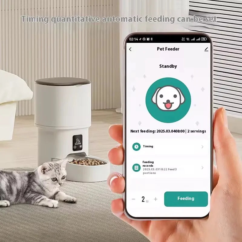 Smart Pet Feeder App Controlled Automatic Cat Dog Food Dispenser - Majestic Pet Kingdom