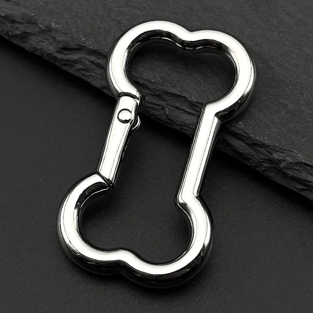 Punk Dog Bone Pendant Necklace | Stainless Steel Silver Goth Choker