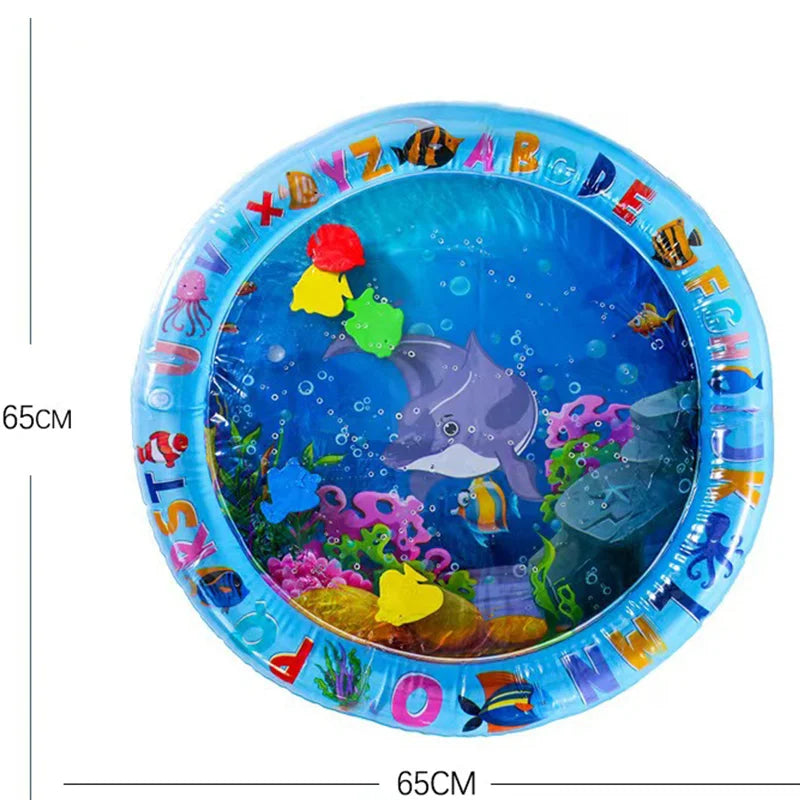 65/100cm Thickened Dog Spray Water Play Mat Cat Playmat Letter Dolphin