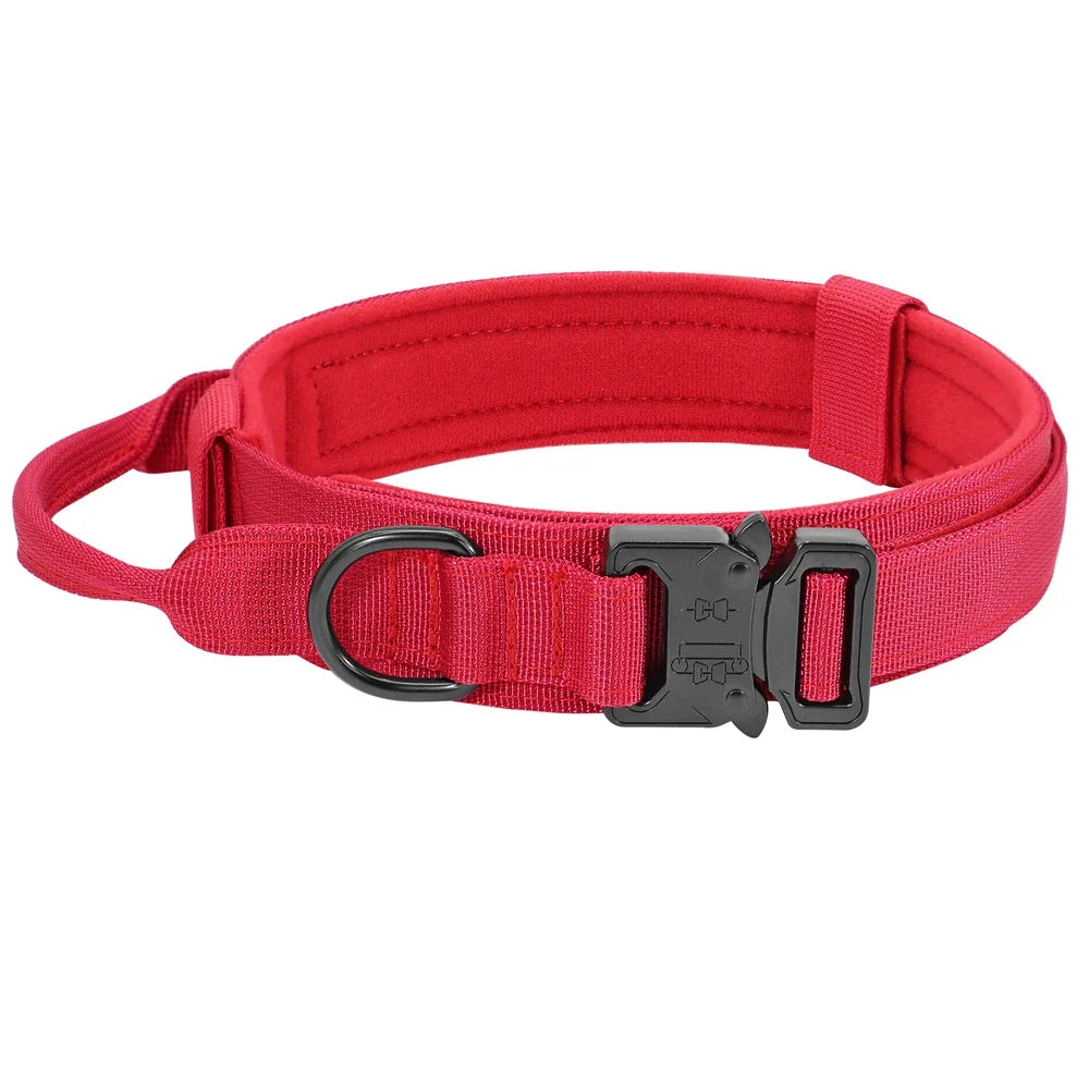 Military Tactical Dog Collar Nylon Dogs Collars Durable Pet Training Necklace Adjustable For Medium Large Dogs French Bulldog - Camouflage | Purrfect Pet Kingdom